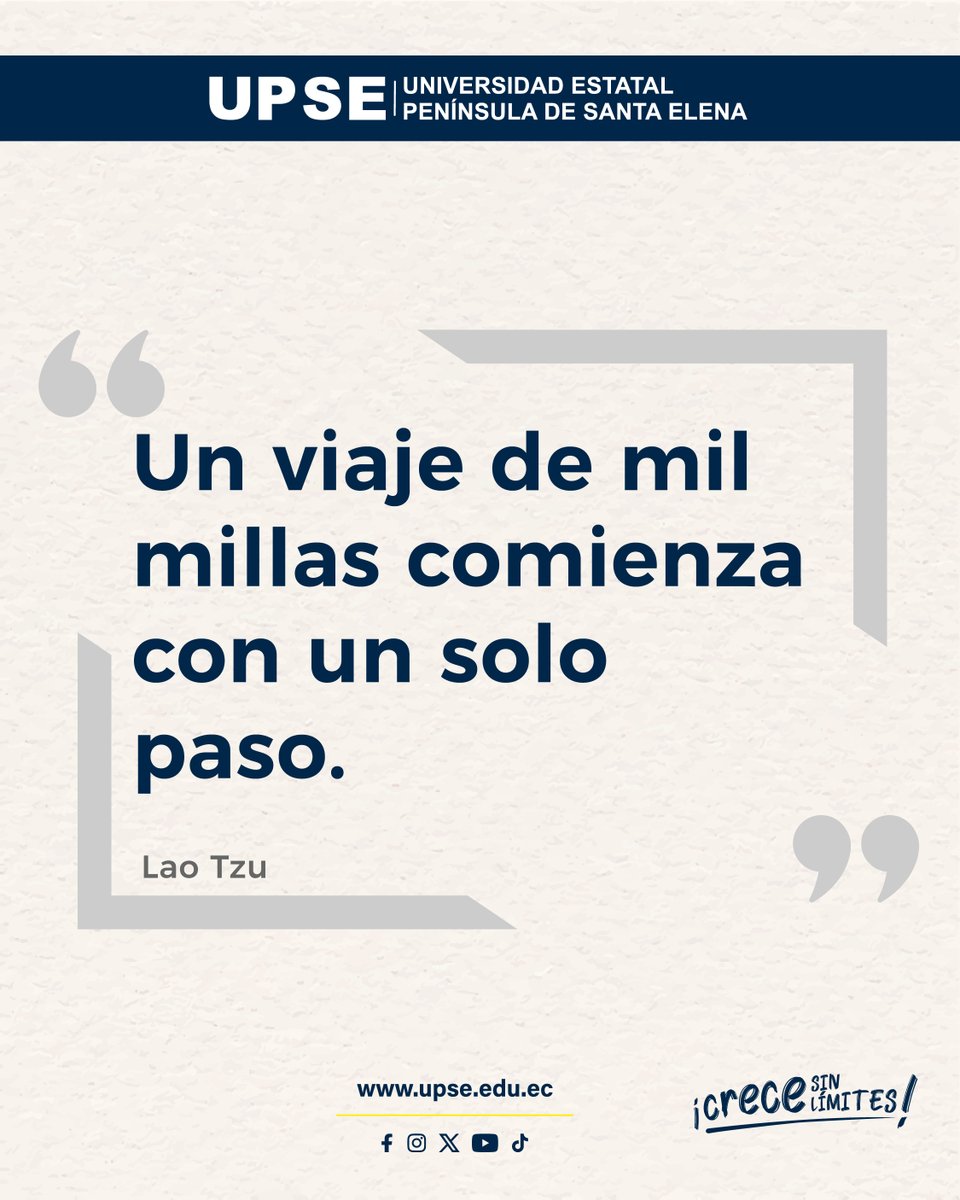 UPSE_ec's tweet photo. Los grandes sueños no se alcanzan de un solo salto, sino con pequeños pasos llenos de esfuerzo, dedicación y esperanza. 

¡Sigue avanzando hacia tu futuro!

UPSE, #CreceSinLímites 🔝🎓 https://t.co/oRXnkMoXPo