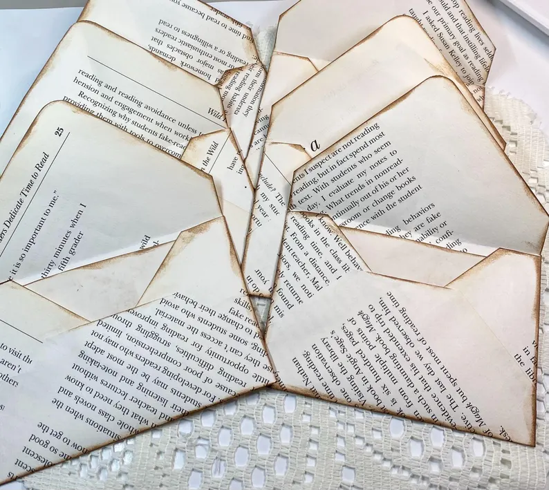 paperbeadboutiq's tweet photo. Handmade Book Page Mini Envelopes, Junk Journal Ephemera, Distressed (6-Pack)
https://t.co/FnVNjca7J7  #handmadeephemera #junkjournalephemera #bookpageephemera #scrapbookingembellishments https://t.co/hOtWOa9I4e