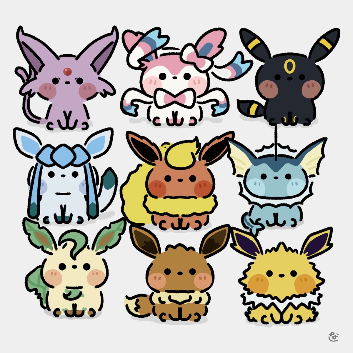 Nasi_129's tweet photo. ⚪️🔥💧🌱⚡️❄️👁🦋😈
 #ポケモン  #ファンアート  #ゆるいイラスト  #illustration https://t.co/EWn8um4ber