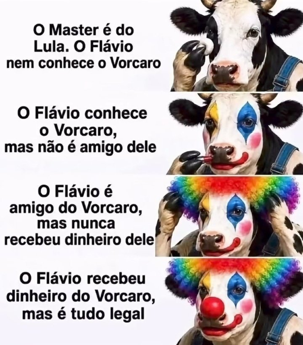 DrakkonAlbino's tweet photo. @senna_yasmim Isso só faz sentido na cabeça de bolsonarista. Não existe voto útil em corrupto envolvido com o Banco Master e preso ao STF. 
Essa pira de eleger o menos pior está condenando o Brasil, ninguém mais quer saber de eleger alguém que realmente mereça.
https://t.co/hUmWluoXx1 https://t.co/yWph0lfsF5