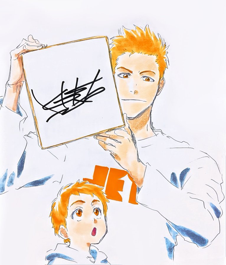 SunHime_'s tweet photo. Masakazu Morita (voice of Ichigo):

"This is my son.
I hope you treat him well"

MORITA-SAN TALKING LIKE ICHIGO ABOUT HER SON IS SO ADORABLE😭😭💖 https://t.co/SkXEPAeCN3
