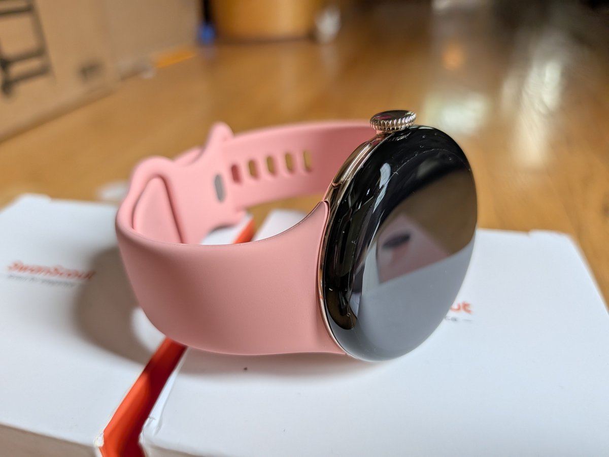 LBPHeretic's tweet photo. Finally got a couple of shots of my @madebygoogle Canyon colorway 41mm Pixel Watch 5 LTE that I obtained with a 75% off promo via @googlefi (basically free with other discounts)! #TeamPixel. #GooglePixel. #PixelSuperFans. #PixelWatch. https://t.co/BGAiYtqXpa