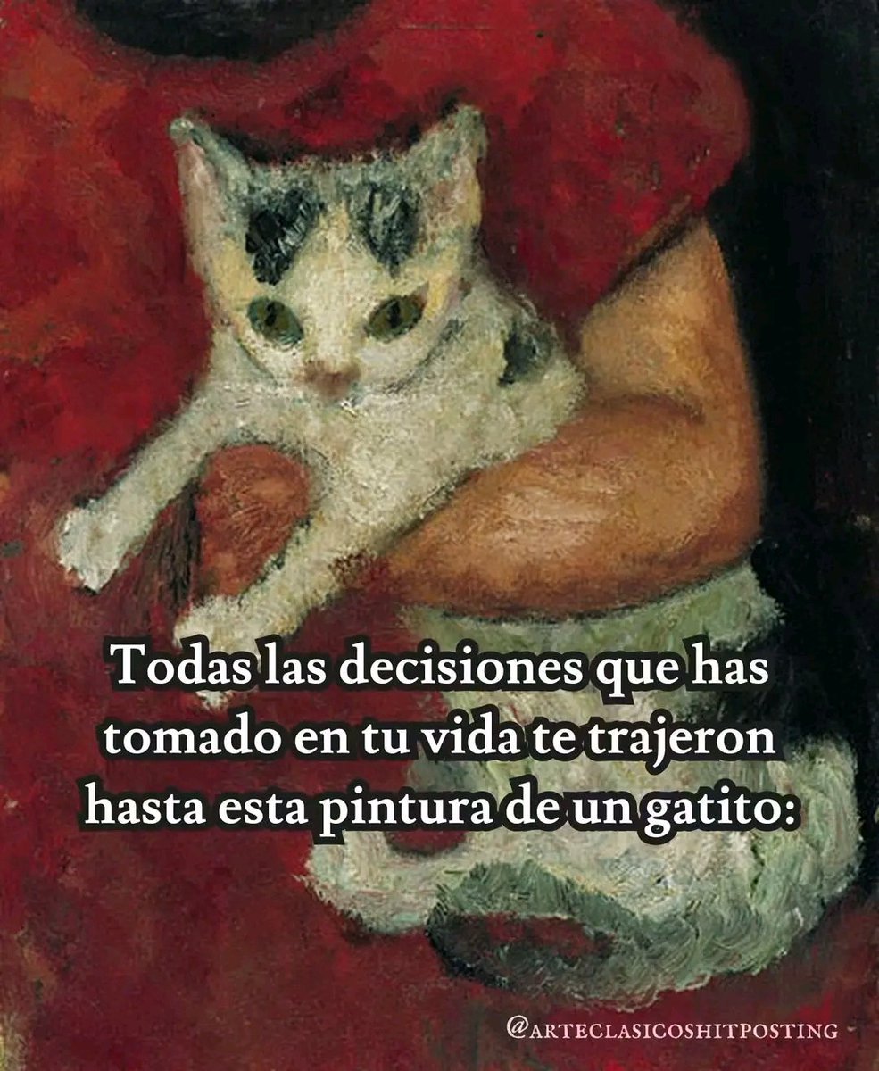 Tiofelino's tweet photo. Algo hiciste bien que la vida te trajo a esta pintura ❤️🐱🐾 https://t.co/1ZU8GSkJwU