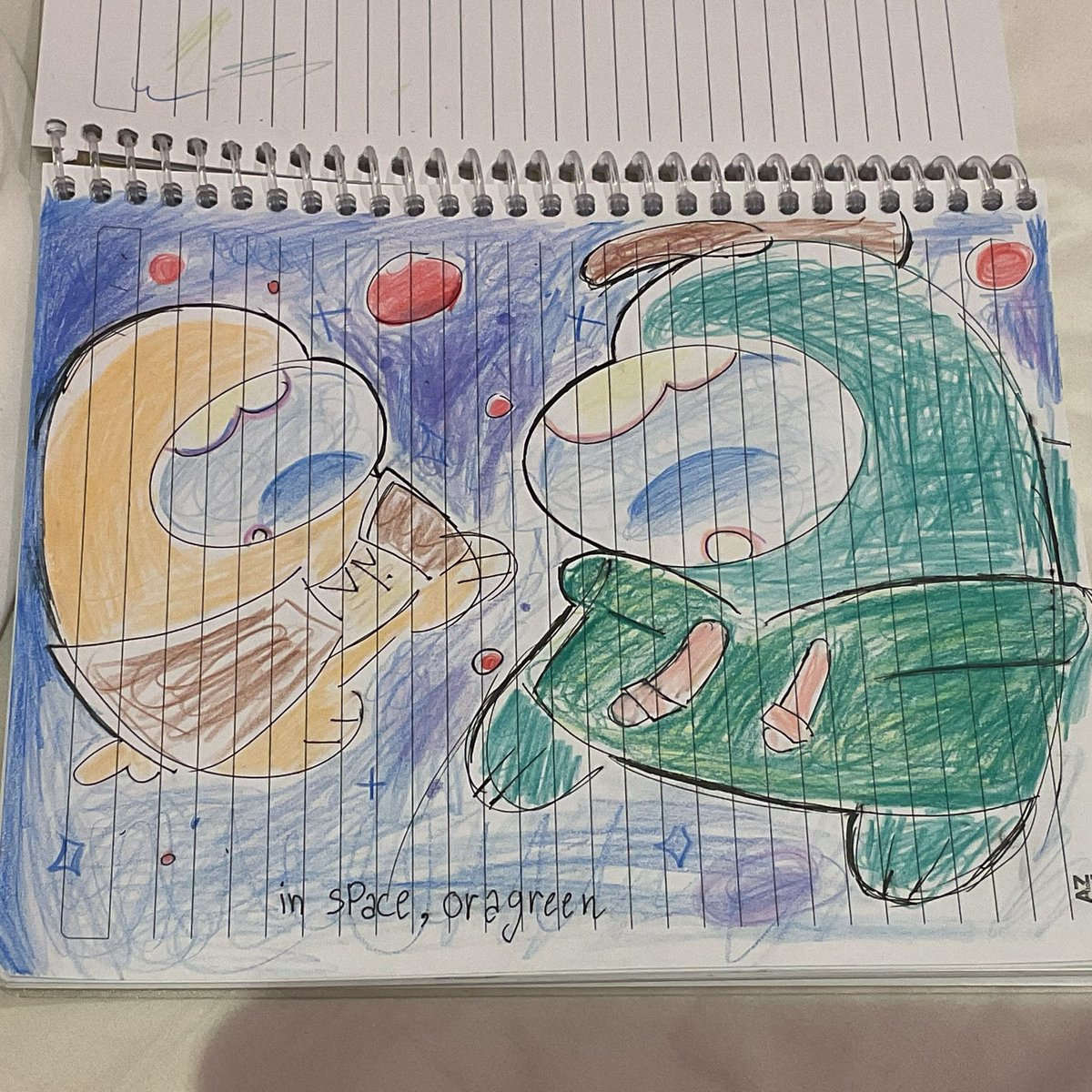 evilchiffoncake's tweet photo. art done in school ok #amongusart #noisemaker https://t.co/axkVMQIABt