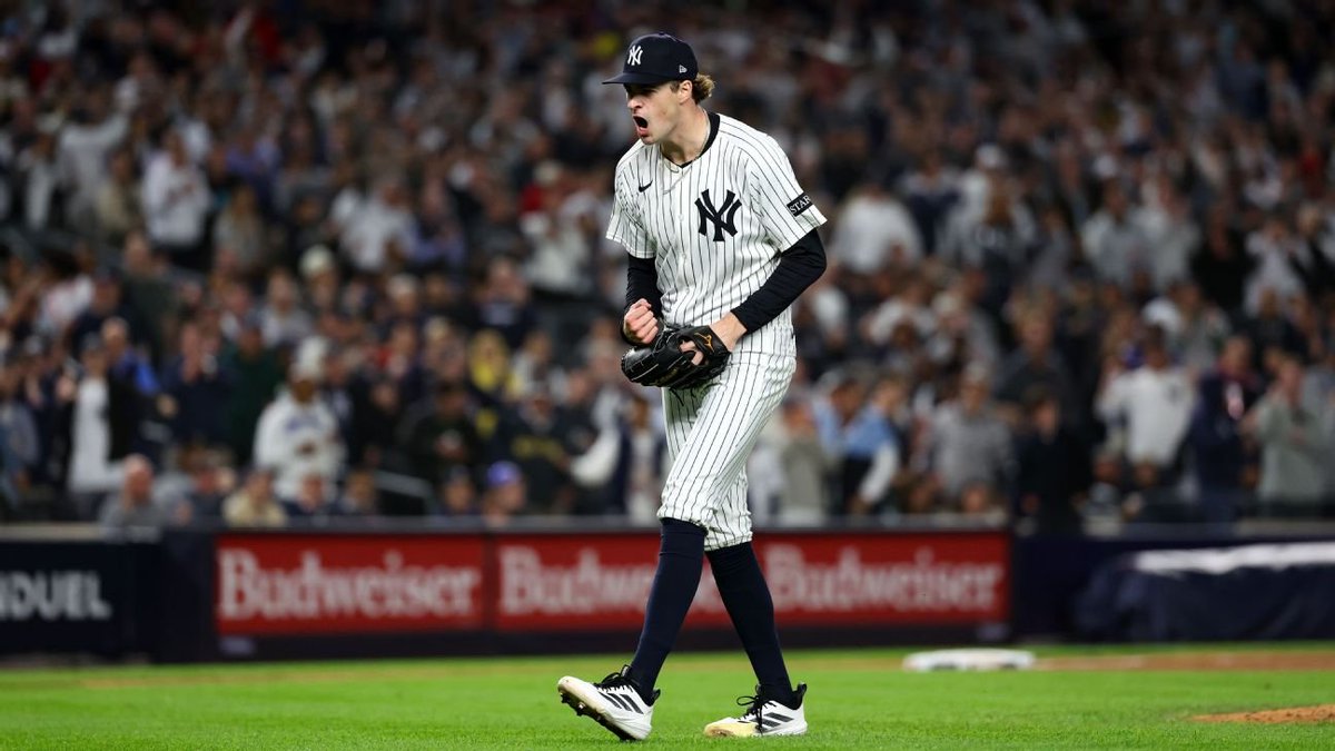 PredictEX's tweet photo. YANKEES HAVE NAMED CAM SCHLITTLER THEIR GAME 1 STARTER.

Red Sox at Yankees, 8 PM ET Tuesday on NBC and Peacock. New York clinched the season series against Boston back on Aug. 30 with a 16-1 win. https://t.co/QaBuyA5uQs