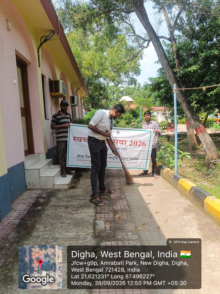 dscdigha's tweet photo. Cleanliness drive today at @dscdigha, a unit of @ncsmgoi @MinOfCultureGoI as part of ongoing #SwachhataHiSeva campaign 2026.
#SHS #CleaninessDrive https://t.co/iMcMfiOV09