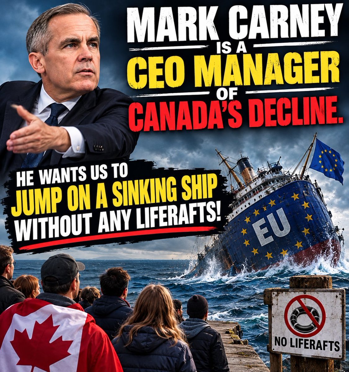 ktagseth's tweet photo. Given recent policy announcements from #ConManCarney, it should be apparent to even die hard Liberals, that Carney is destroying Canada.
He's sold out to EU/Israɛl, privatization, union busting, and warmongering.
He needs to be removed from office.
#NoMandate
#UnCanadian
#Treason https://t.co/HDh8ap0Xsd