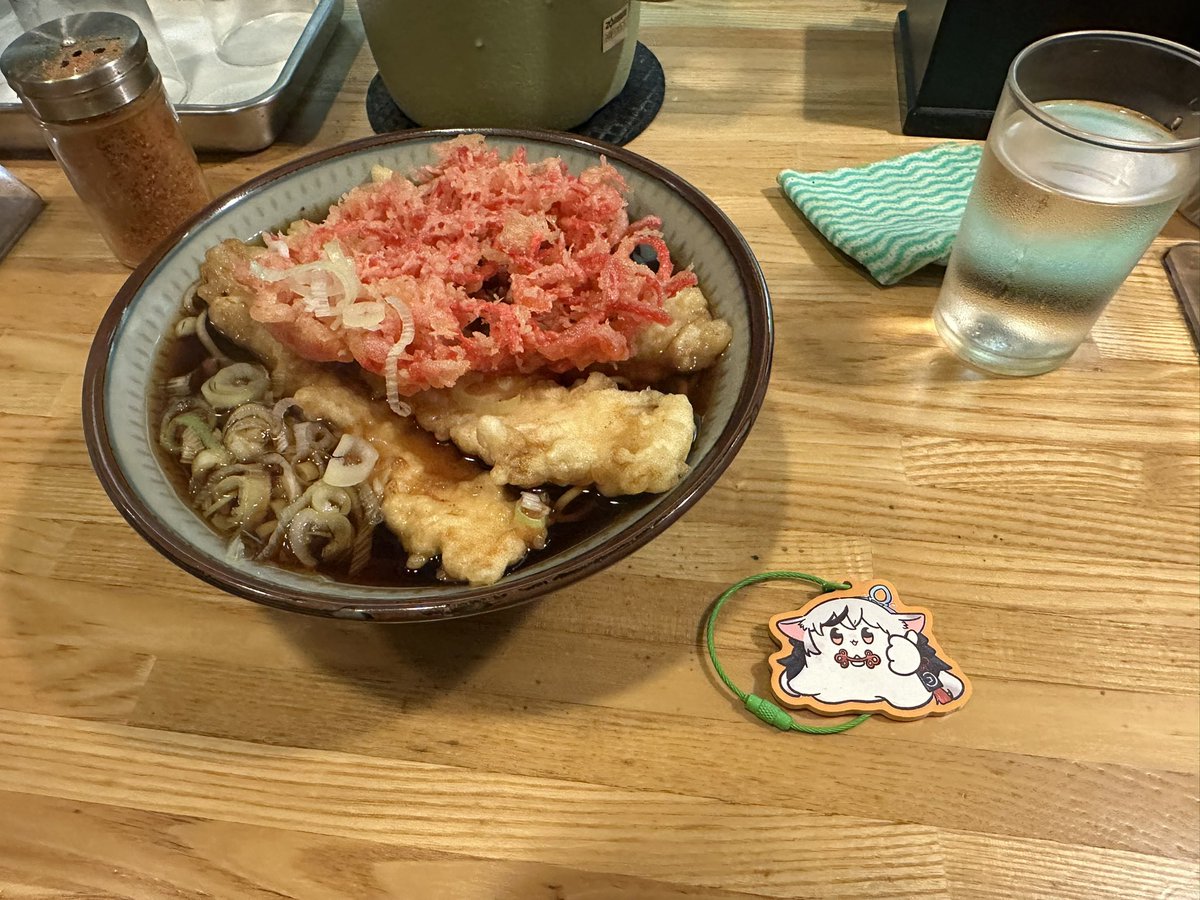hoharishiro's tweet photo. メンダココナちゃん、1人でこっそりおそばを食べに行ったよ。今日はイカの天ぷらと紅生姜天ぷら。
メンダココナちゃん「おっきないか天ぷらとカリカリ紅しょうが天ぷらで食べごたえぐーです。」 https://t.co/iOSEXVINBl