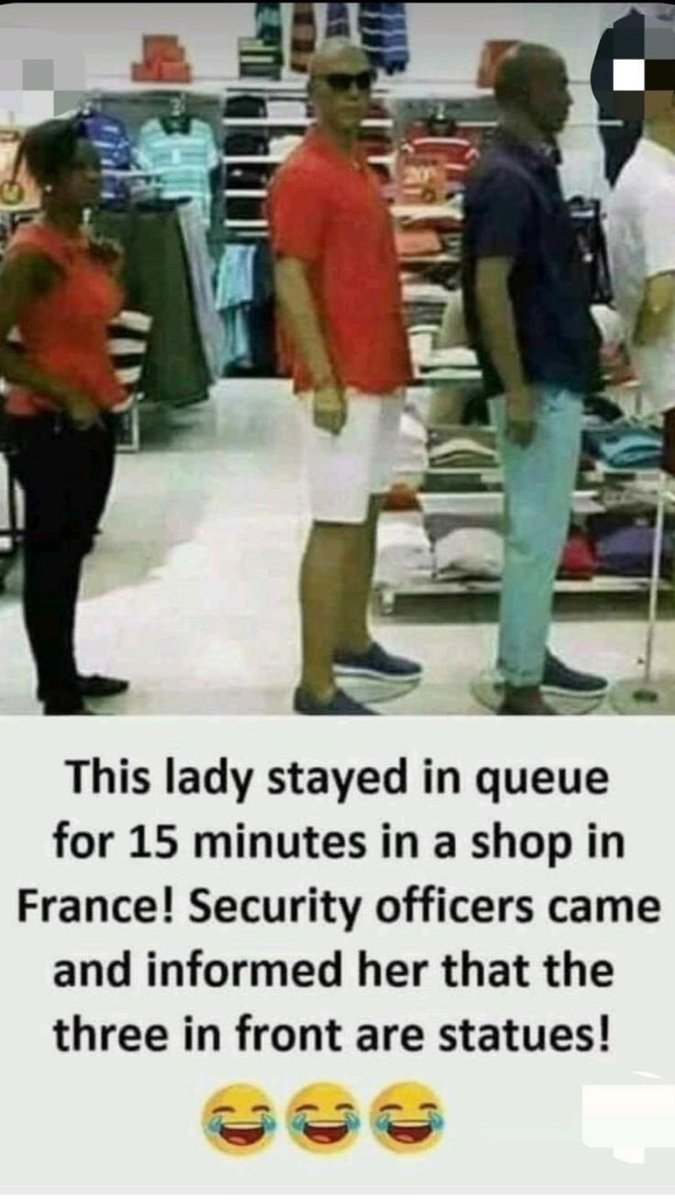 Realasher1's tweet photo. When you are too disciplined for your own good. She really respected the queue. https://t.co/7C5GEUtsWZ