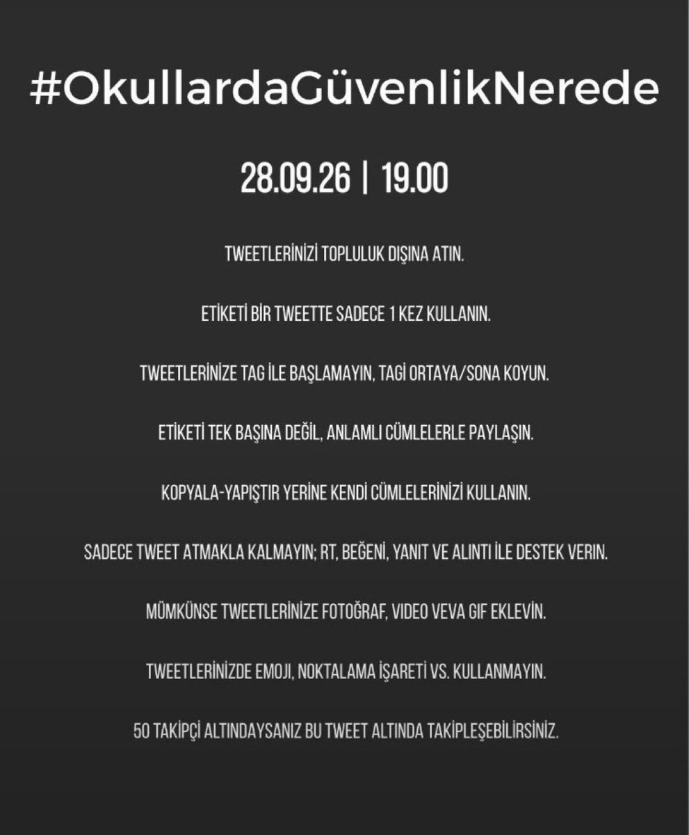 miuvinia's tweet photo. Mevcut gündemimiz hâlâ okullarımızın güvenliği.
Yaşanılan olaylara gereken tepkinin verilmesi adına TR-Pop fandomları olarak yeniden bir araya geldik.

Bugün saat 19.00'da başlayacak tag etkinliğimize herkesin desteklerini bekliyoruz.
İlk tweet @linosshiii hesabından atılacaktır https://t.co/K6WO56TivV