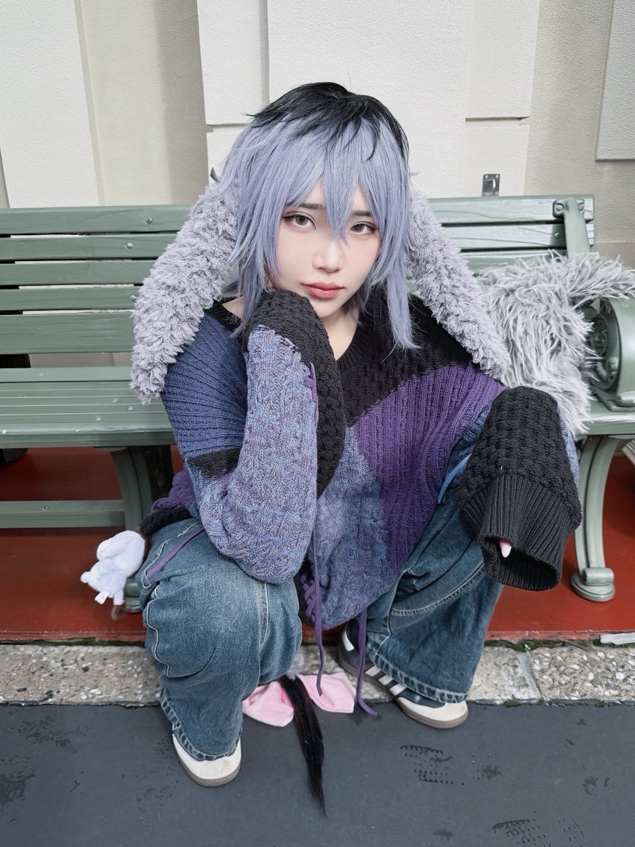 notodakiri's tweet photo. 擬人化イーヨー🫏🩶
#Dハロ仮装 #Dハロ仮装2026 https://t.co/qB08o8njsU