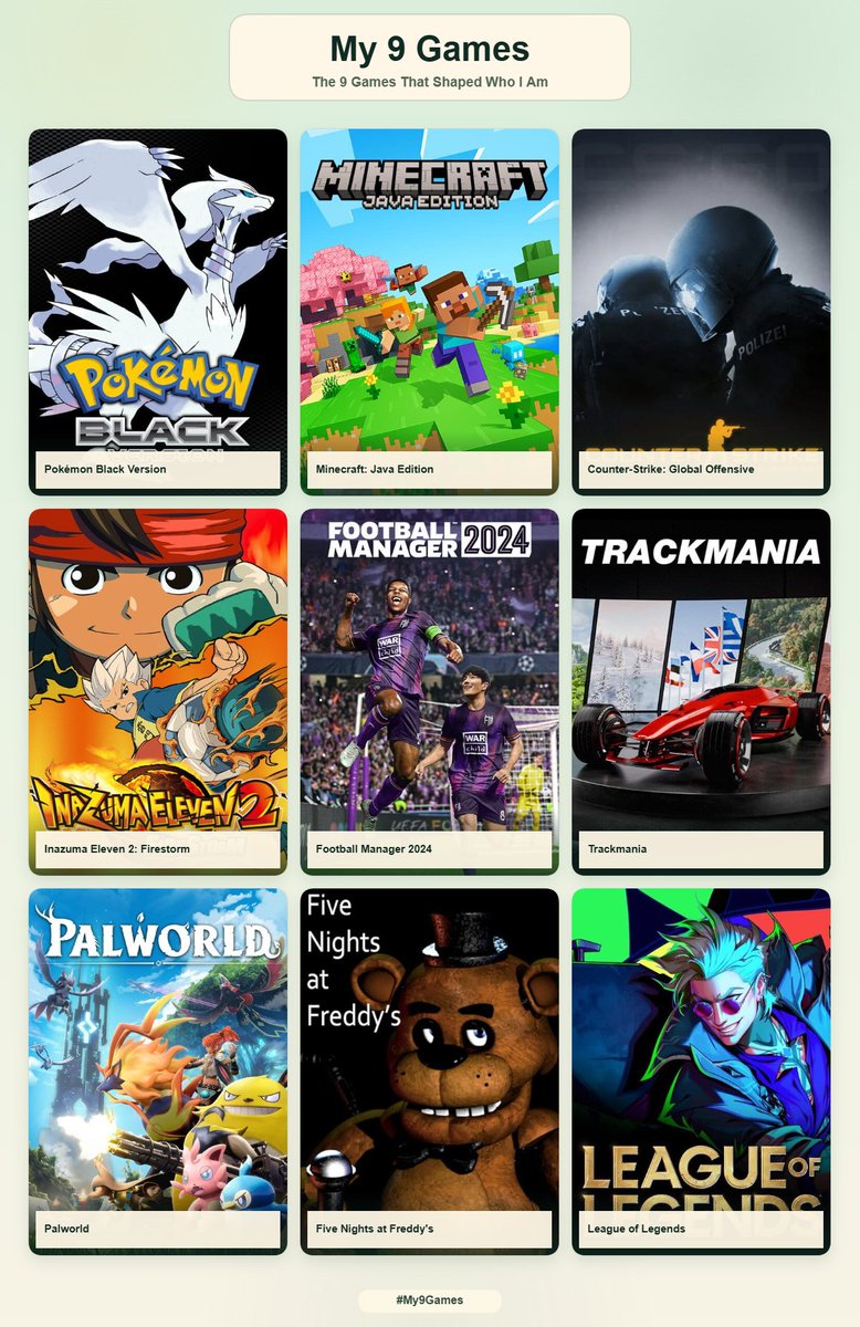 Mewrival_'s tweet photo. Mes 9 games moins froidement https://t.co/irShurD3OB