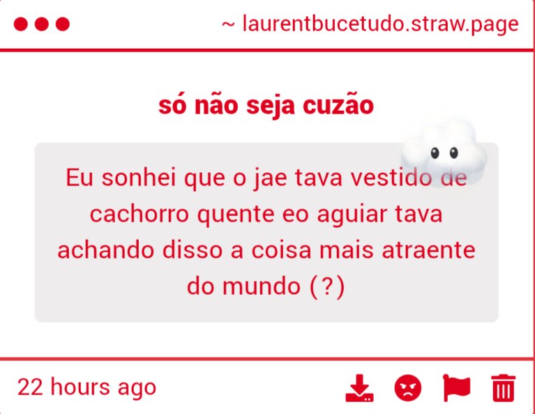 laurentbucetudo's tweet photo. É que ele não pode ver uma salsicha que já quer cair de boca
Mas que sonho peculiar, anon https://t.co/3xSIKUEx3U