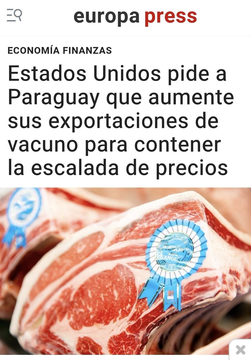 kliewerr's tweet photo. 1/3 ... ¿Están enviando más carne a EE.UU en este momento?
-Sí, pero la estamos enviando con arancel. Py no tiene arancel particular. Somos uno de los mayores exportadores. Con toda humildad, creo que la carne pya es la mejor del mundo.
¿Y el pte de EEUU les pide que envíen más? https://t.co/hPHeslrrLj