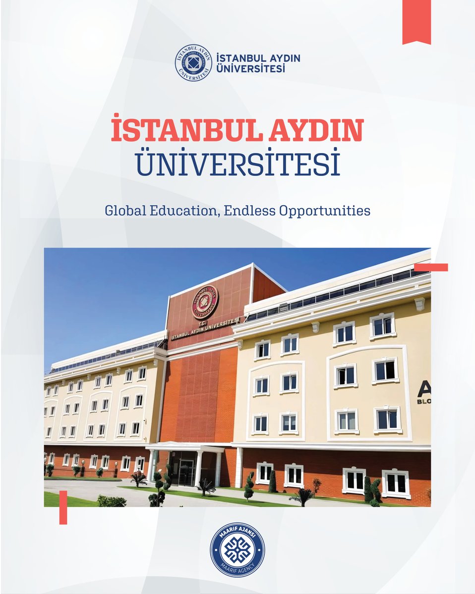MaarifAgency's tweet photo. 🎓 Study at Istanbul Aydın University, one of Türkiye's most international universities.
@IAUKampus @ihaydin 
With more than 52,000 students — including over 12,500 international students — 14 faculties, a School of Foreign Languages, 2 vocational schools, 36 research centers, 119 student clubs, and education partnerships with 660+ universities worldwide, IAU offers a truly international academic experience. 🌍📚🔬

From Medicine and Dentistry — backed by a Faculty of Medicine hospital and three dental hospitals — to Pharmacy, Engineering, Law, Health Sciences, Communication, Architecture and Design, and Business, discover a university where innovation, research, and global vision come together in the heart of Istanbul.

#StudyInTürkiye #IstanbulAydinUniversity #InternationalStudents #Istanbul #MaarifAgency