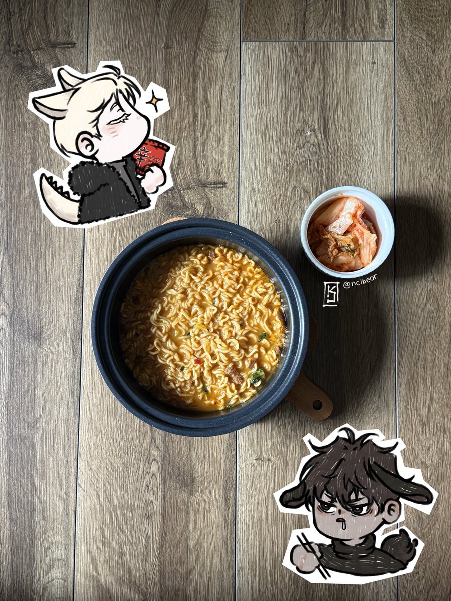 nclbear's tweet photo. For this year International Rabbit Day, try feeding your zaika with ramyun and kimji

#코드네임아나스타샤 
#codenameanastasia 
🐊🐇✨ https://t.co/HIM8kL5ly0