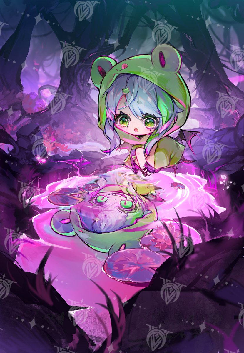 naiichie's tweet photo. I had the honour to work on Froots  Vcard Mascot Froog !  #Lichcraft 🐸 https://t.co/1DWjEyp5i6