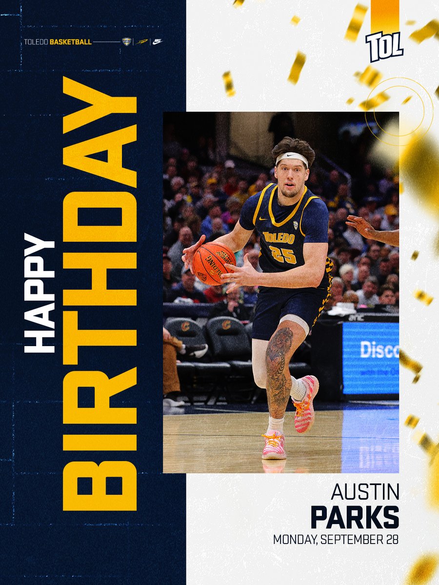 Toledo_MBB's tweet photo. Happy B-Day Austin!

Have a GREAT day! 🎂🎉 https://t.co/K7EWmBCR9A