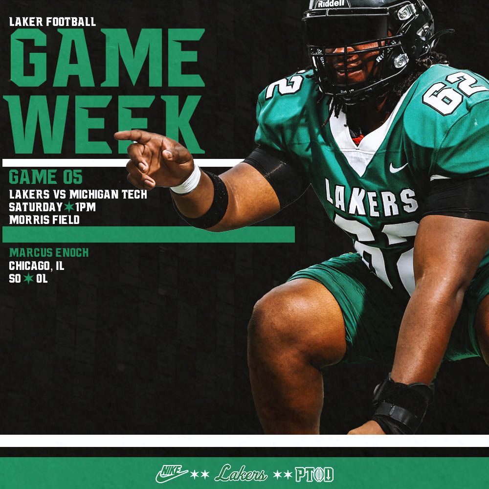 RULAKERFB's tweet photo. Game Week!
Game 5
Lakers vs. Michigan Tech
10/03/2026
#PTBD https://t.co/s76x0mbgZZ