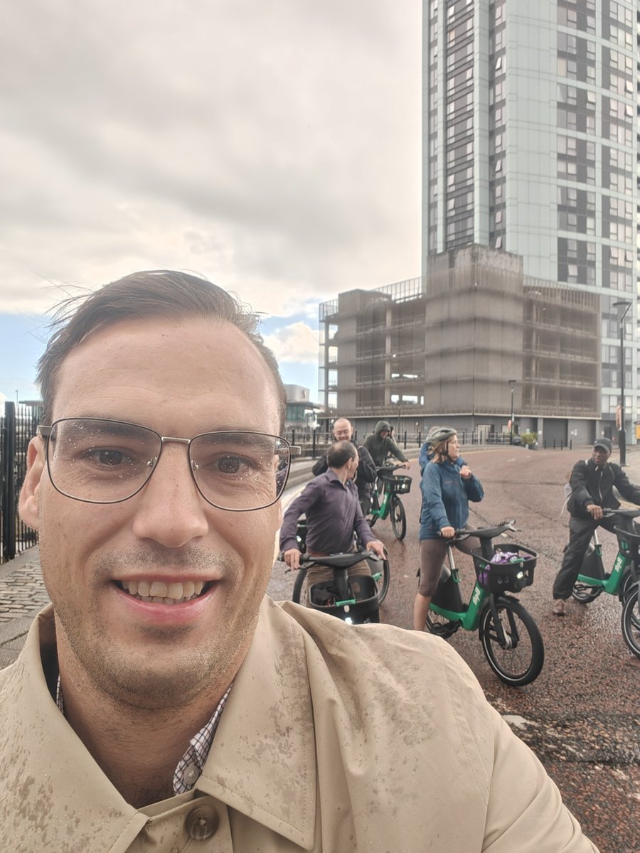 Plaistovian's tweet photo. It was great to join @LabourCycles, @livingstreets and Bolt for their walking and cycling tour at #LabCon26. Great to see Bolt's new bikes in action, including their new indicators. https://t.co/heVFk1Zmvo