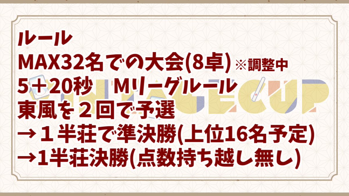 294_virtual's tweet photo. 第３回🀄VPL初の公認大会！
フレッシュじゃない人たちによる
【VINTAGECUP-ヴィンテージカップ-】開催決定😎🎉

・主催 夢見エルノ@yumemi_eruno 
　　　 大都つくしの共同開催 
・日時 10/24　12:00スタート🌟
・協賛 一心たん助様 @IsshinTansuke 

出場選手は10/10に発表！！フォローして待たれよ👀 https://t.co/t9l2TaeEZ9