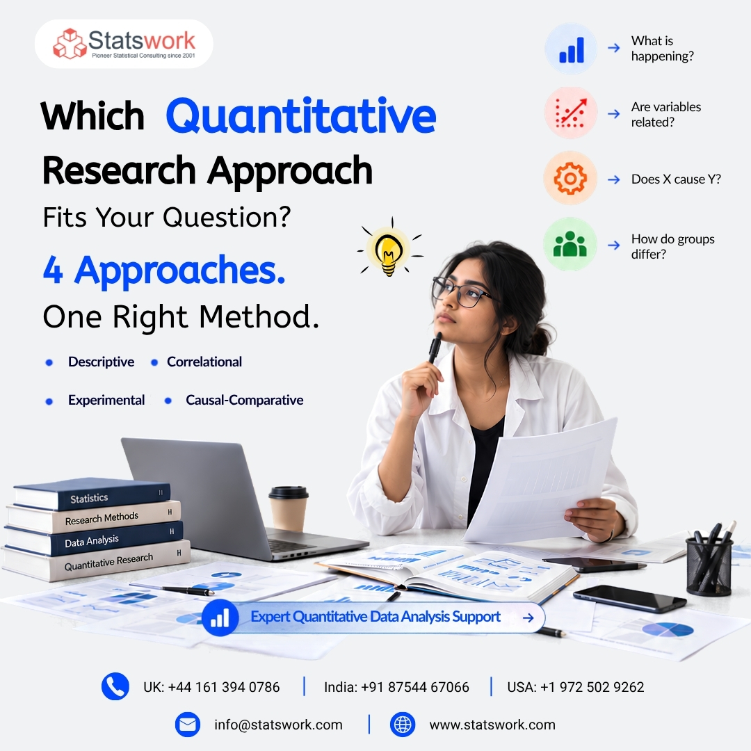 Statswork's tweet photo. Descriptive, correlational, causal-comparative/quasi-experimental, or experimental? The right quantitative approach depends on your research question and study design. 
Need analysis support: https://t.co/DObRFdGT7M

#QuantitativeResearch #ResearchMethods #DataAnalysis https://t.co/MJYvUVWPIp