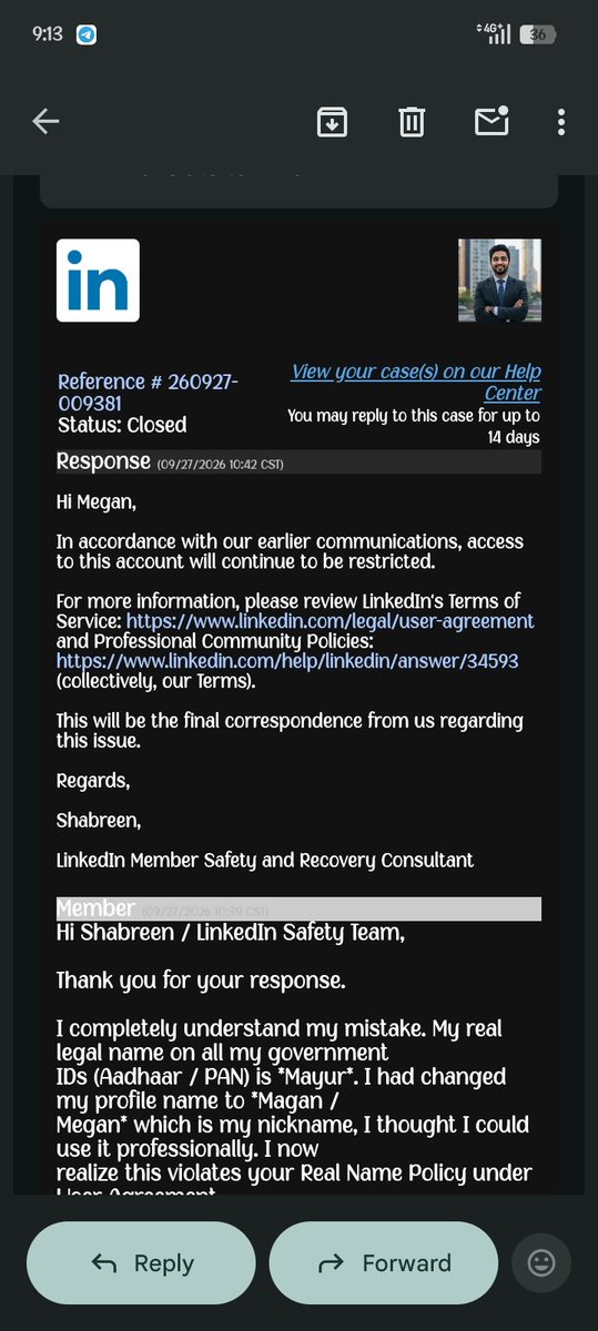 UNBOXINGTECH10's tweet photo. Hello @LinkedInHel @LinkedIn my account restricted Unauthorized Account Access or Changes my account is restricted i contact support team but same reply some times. Support team You are not understanding my feelings. My account has been restricted by mistake. Please help https://t.co/fGPOeFg0bp