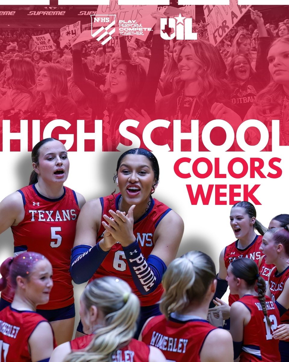 uiltexas's tweet photo. Your colors travel with you from district play to State.
Celebrate #HighSchoolColorsWeek and drop your colors in the comments👇 https://t.co/Ky00xgO1dZ