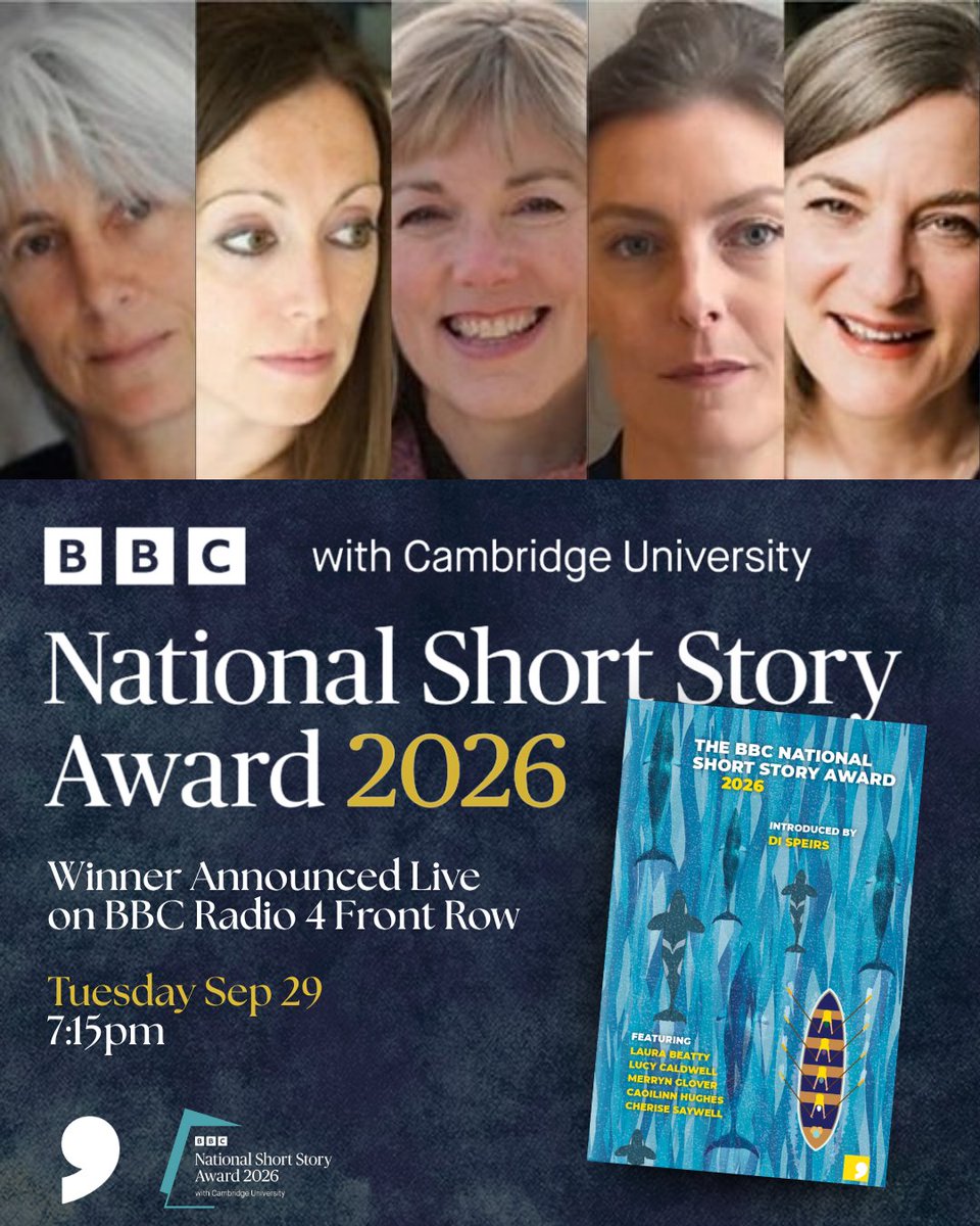 commapress's tweet photo. THE BBC NATIONAL SHORT STORY AWARD 2026 🐋🎉

📻 Listen to the live announcement of the winning story on BBC Radio 4 Front Row - 7:15pm on September 29th

📘 Order the Book: https://t.co/oFTU1uHCwy https://t.co/U5BydXZWno