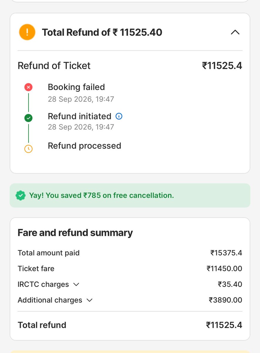 ansarishad3's tweet photo. Again i got loss of ₹3890 for booking on automatically cancelling https://t.co/ZwxMKZGwVO
