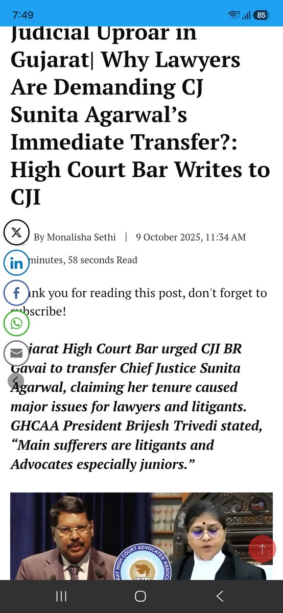 Bombay_Lawyers's tweet photo. @barandbench Sunita Agarwal being elevated to #SupremeCourtofIndia Why? #AbolishCollegium https://t.co/0YFjoziJYv