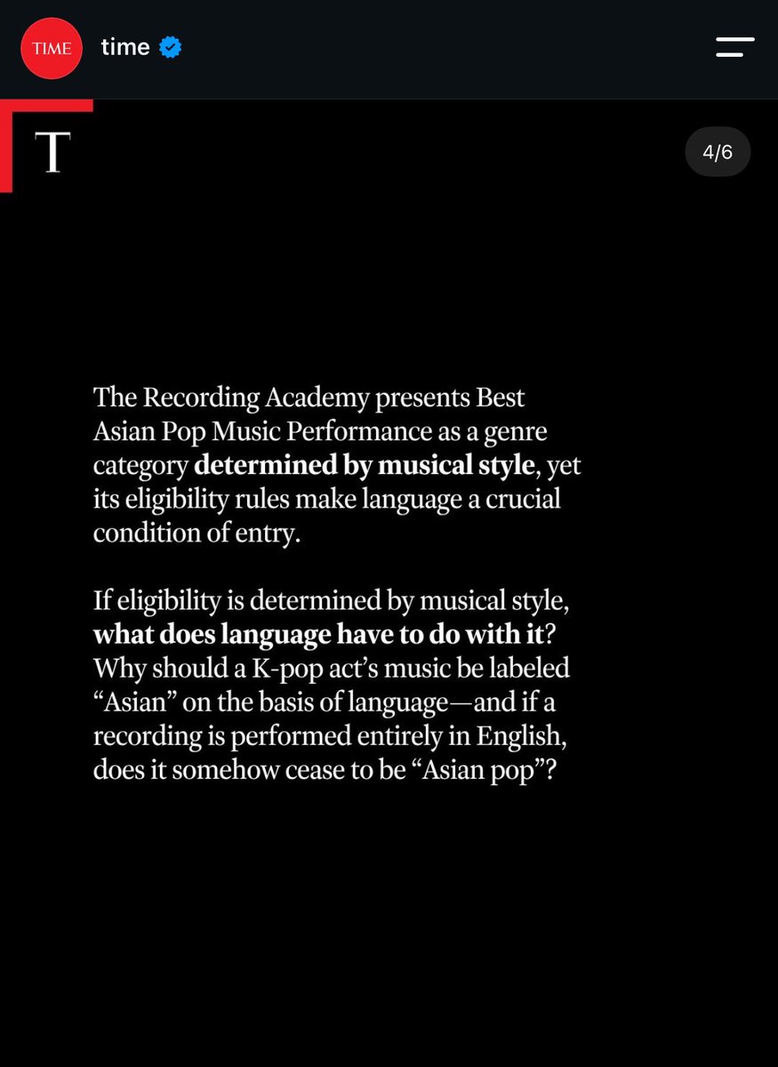 _ddaengtear's tweet photo. Stephanie Choi wrote an essay and ask the question : “Are Asian pop stars being sidelined ?” ; published on Time, September 2026.

#ArtHasNoAliens #Grammys 

🔗 https://t.co/zLB5N8NAOB
🔗 https://t.co/s5f2GmCMSz https://t.co/Kw0tovXUty