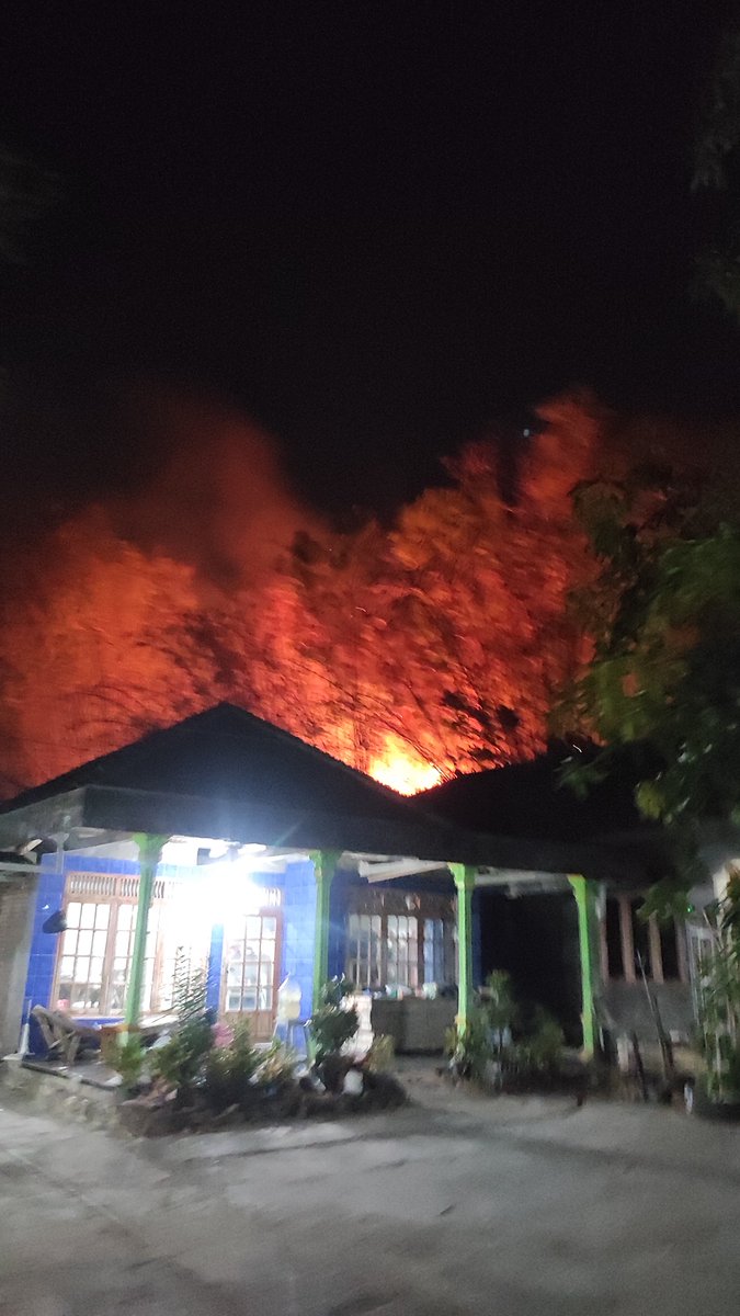 BaekSueJi's tweet photo. Katanya api dari dekat rumah warga, ini udah menjalar sampe ke atas hutan, panjang banget😭🥺

-Sukoharjo, 260928 https://t.co/2svj9jBQPP
