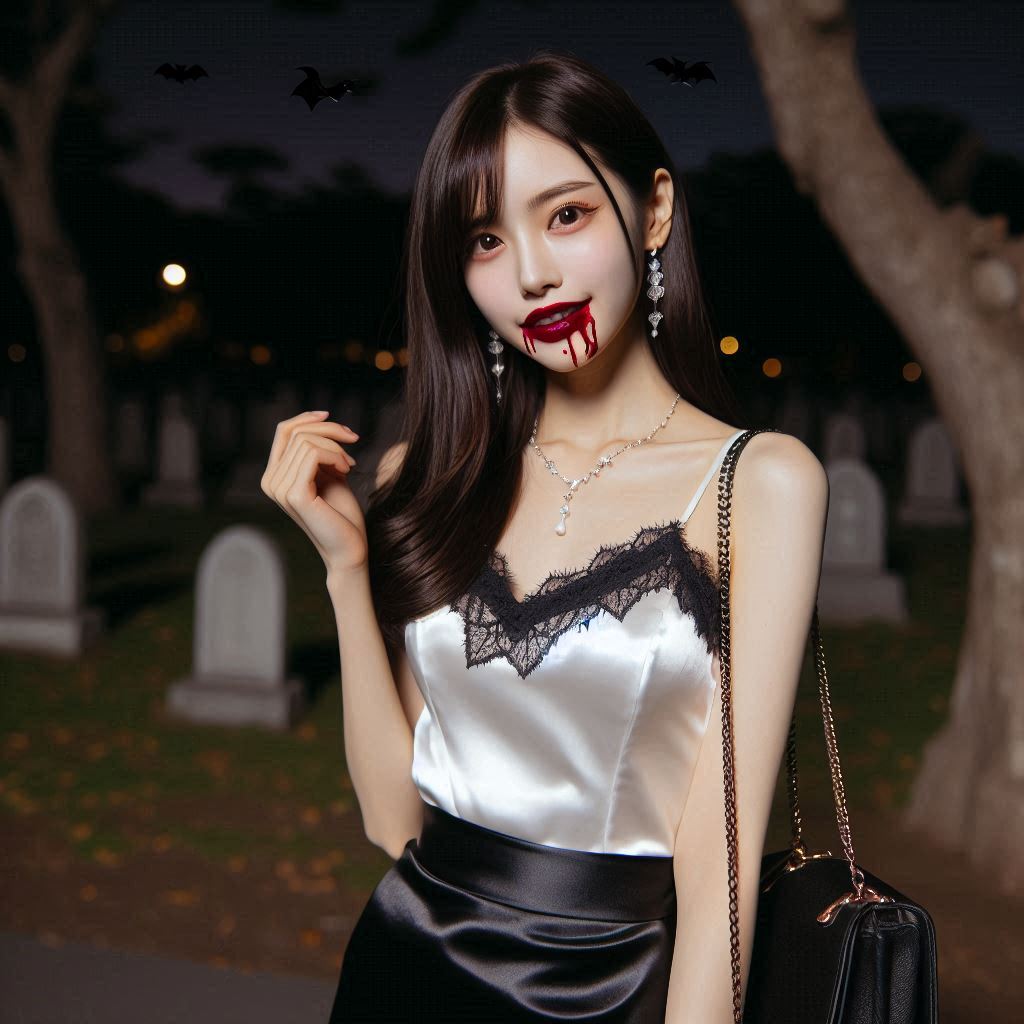 aibeautyvampjp's tweet photo. [My Encounter] (14)
She savoured my blood with satisfaction.
‘Right, let’s head back to the station,’ she said, and led me—exhausted as I was—towards the station.
‘When shall we go on our next date?’ she asked.
I suppose this is the sort of woman they call a ‘predator’…
#vampire https://t.co/ZdF3dNY8MR