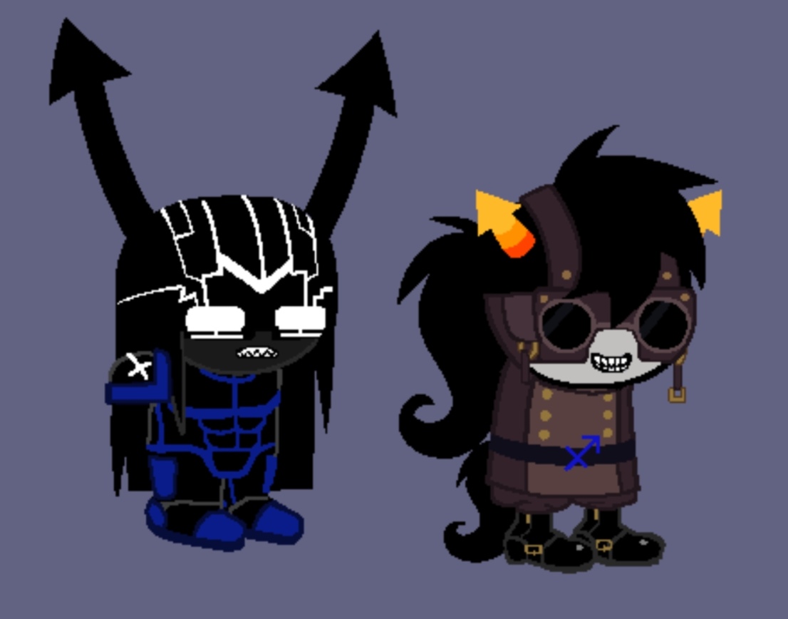 Mangjiaoo_'s tweet photo. Lowk feeling like remaking Darkleer's sprite....
I wanted to make them with my designs heh

#homestuck #executordarkleer #horusszahhak https://t.co/CiIBkwf6cS