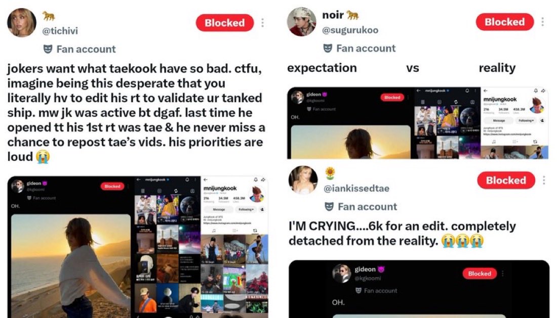 koominiest's tweet photo. jungkook helped toad edit his first tiktok vid, and ever since then, toaders and trashes believe jungkook is still editing th’s vids, even after his actual editor revealed that he’s the one who edits them lol. They can’t even enjoy their fave's content without bringing jimin into the conversation because they’re so insecure since Jimin started posting tiktok vid 😭