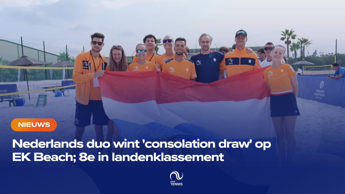 KNLTB's tweet photo. De Nederlandse delegatie kan terugkijken op een mooie EK Beachtennis. Met name door de sterke resultaten in de 'consolation draws' eindigden we als achtste in het landenklassement. #tennis #knltb Lees meer⤵️
https://t.co/6ZAyjumBWX https://t.co/VxKHPaG1DB