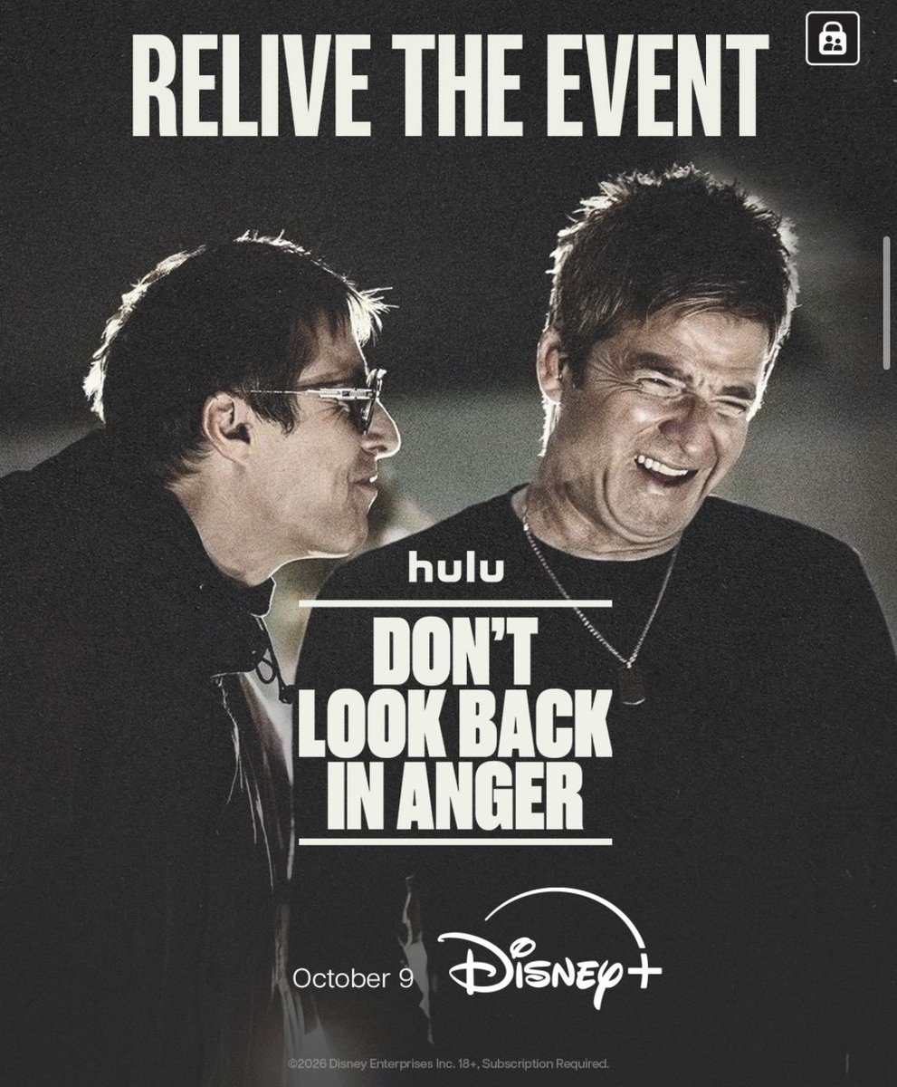 Norbert25439228's tweet photo. Se viene muy pronto el documental ahora por TV 📺 y por @DisneyStudios.
Por qué no nos cansamos de ver #DontLookBackInAnger de Oasis !!
@oasis https://t.co/Q0jw3YD68B