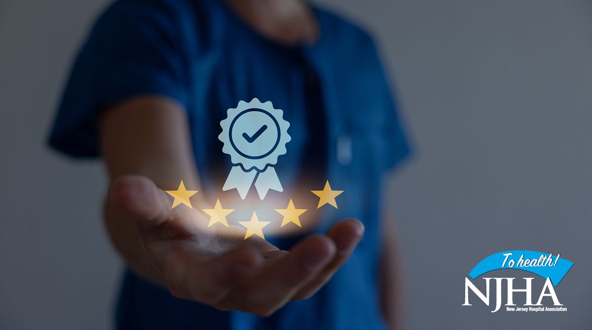 NJHospitals's tweet photo. 📍 Drop a pin on NJ for nursing excellence. Only 7 hospitals nationwide have achieved the prestigious #Magnet designation seven times, and 3 of them are right here. Overall, NJ has the highest % of repeat Magnet winners anywhere in the US. Via @BeckersHR: https://t.co/cTrp2u7iyi https://t.co/NSQc8xz0ye