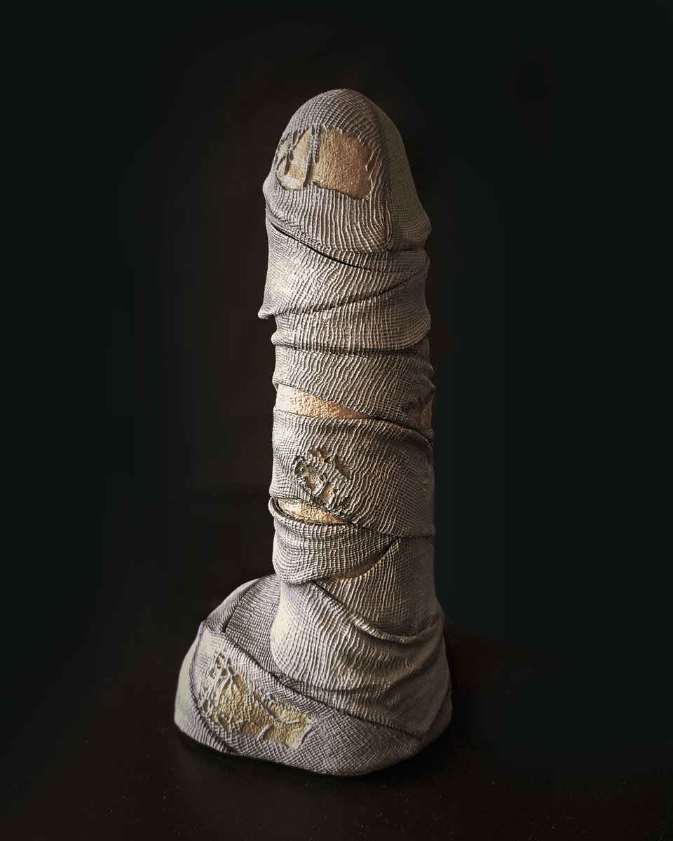 MaryTheNun2000's tweet photo. Halloween is coming... and it's time to discover the ''mummy dildo'' :D 
#3DPrinting #3DPrint #realistic #skin #cock #dick #STL #STLFile #3DPrintable #3DPrinted #Dildo #mummy #penis #3DArt #AdultArt #NSFWArt #egypt https://t.co/5EDvjI277d