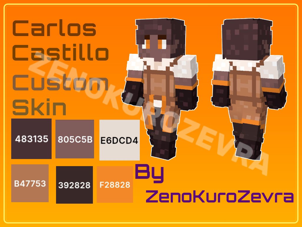 ZenoThe1AndOnly's tweet photo. {FREE MC SKIN GIVEAWAY}

To celebrate the launch of my skin commissions, I’m giving away 2 FREE Custom Minecraft Skins
To Enter:
• Follow Me
• Like &amp; Retweet this
Comment your OC / reference
Winner picked in 72 hrs

#MinecraftSkin #MinecraftArt #ArtGiveaway #VGenArtist #VTuber. https://t.co/xpx7uY0SgS