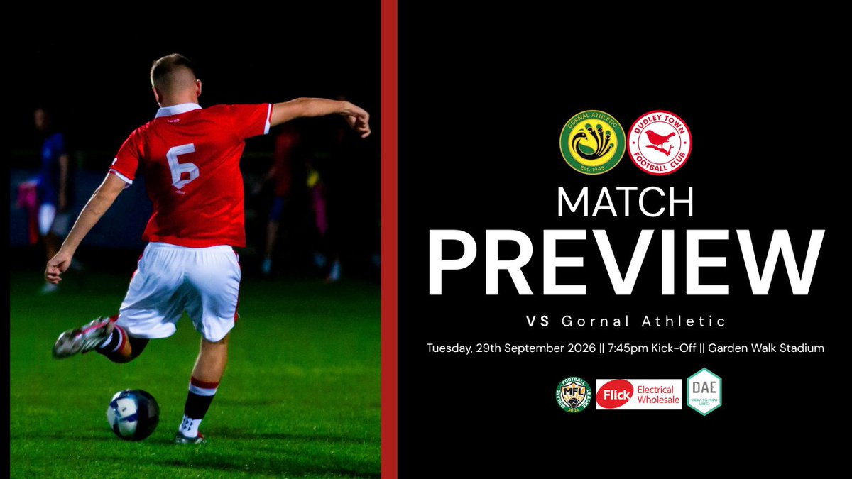 DudleyTownFC's tweet photo. 🔍 Match Preview: @GornalAyWe (A)

Ahead of kick-off, here’s a comprehensive look at Gornal Athletic, their season to date, and current form. ⤵️

🔗 https://t.co/dKMsnb9nqr https://t.co/TMc38tYvQt