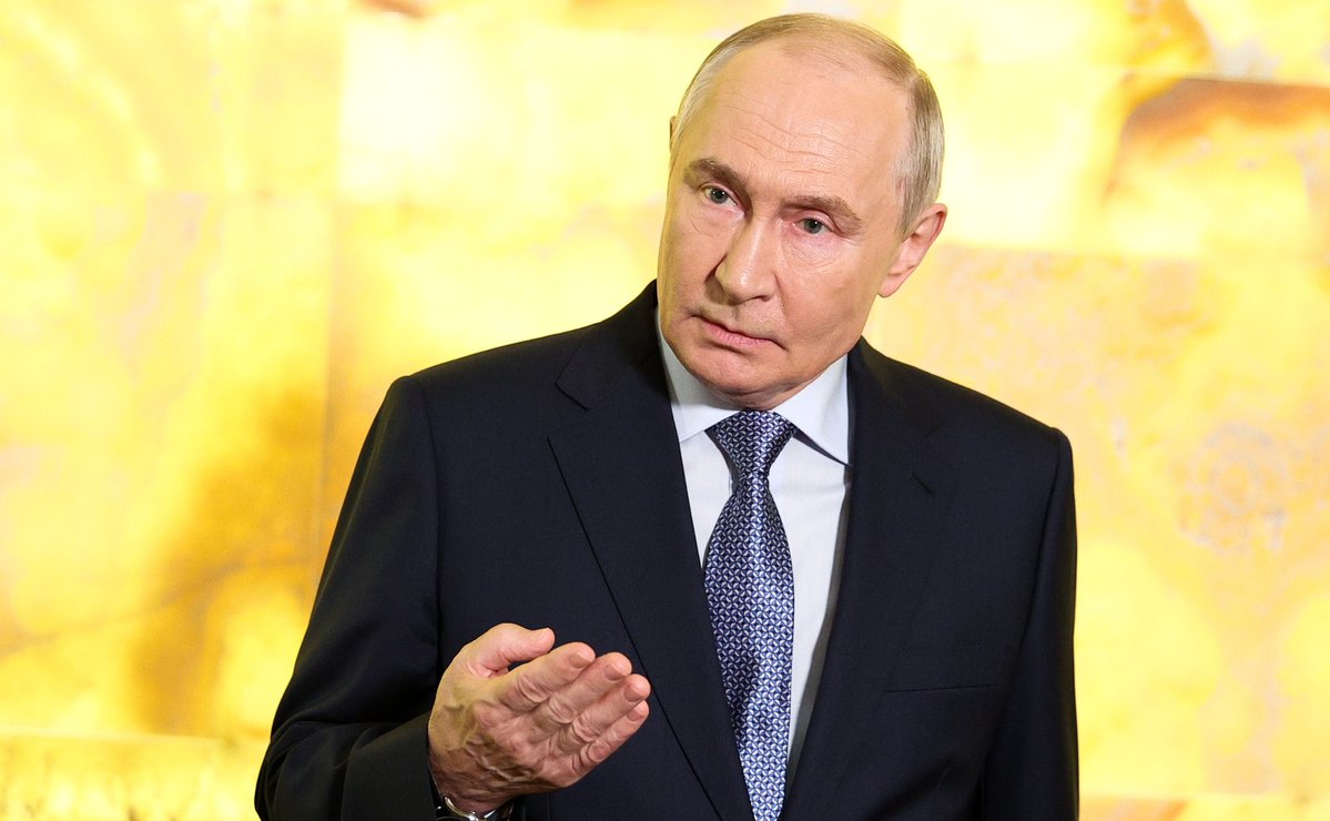 RussianEmbassy's tweet photo. 💬 President Vladimir Putin: We are not preparing for hostilities with Europe.

We have no such plans, no reasons and, most importantly, no real motives for aggravating the situation with Europe, regardless of what is being said.

https://t.co/snDTLM5Tyn https://t.co/LWAmDywRU4
