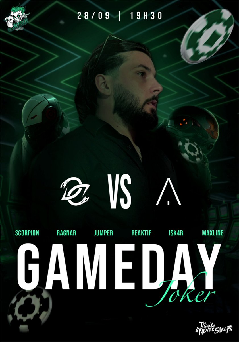 TeamDiverGentes's tweet photo. GAMEDAY EVA JOKER

La ligue locale de Meaux s'échauffe, et notre équipe Joker est de la partie !

Rendez-vous ce soir à 19h30 pour venir les encourager ! Spammez LET'S GO SNAKES !! 🔥

#TSNS 🐍 https://t.co/3FC2kyAZO0