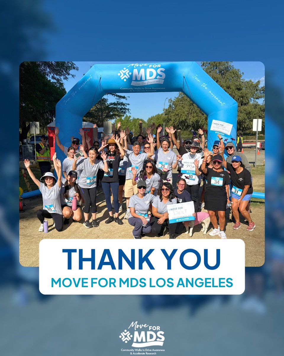 MDSFoundation's tweet photo. A huge thank you to everyone who joined us yesterday for the Move for MDS Walk in Los Angeles. 👟

Your energy, support, and dedication helped make the day so special.

Couldn’t join us in Los Angeles? Register for our Virtual Move for MDS Walk: https://t.co/gYYVGlbqsQ https://t.co/tgrRH0oh9v