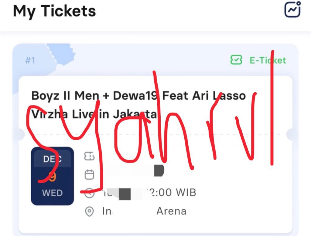 lowbudgetgoz's tweet photo. WTS Boyz II Men + Dewa19 Feat Ari Lasso Virzha Live in Jakarta

bronze @ 550rb per tiket
pearl @ 350rb per tiket

eticket send via email atau pdf wa yang mau bisa langsung DM thank you! @BoyzIIMen https://t.co/1S3wp5MzEm