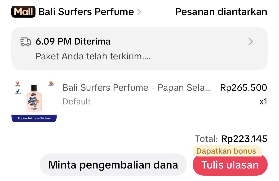 shnlvyu's tweet photo. WTS PRELOVED BALI SURFERS PARFUM - PAPAN SELANCAR FOR HER ✨

Baru dipake seminggu, minus box nya udah dibuang, 180k https://t.co/nO5PMreRQi