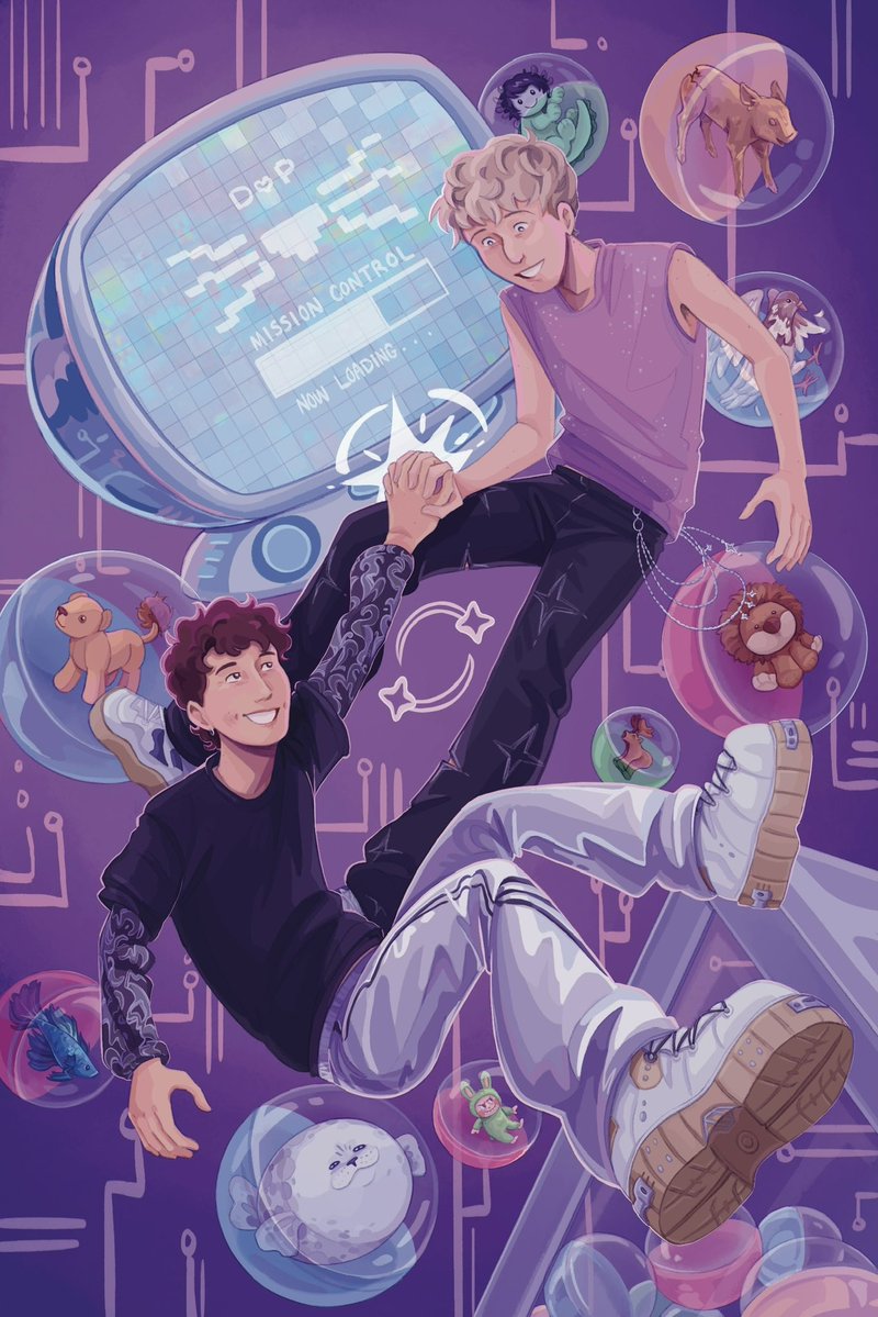 ylissebian's tweet photo. sorry i haven’t posted art here in AGES but HERE is my piece for my dear buddy @laddersmp3’s zine! ^_^ launching hard or hardly launching am i right lads #phanart https://t.co/n2Ljs33QWS