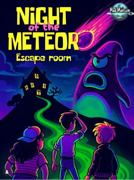 RetroRunning_'s tweet photo. Escaperoom 446
☄️Night of the Meteor  – Valencia🦑

Temática: Una loca aventura gráfica de @madmansiongames 😝

Jugamos: 2

“Sólo los más intrépidos merecen descubrir los secretos de la familia Crowell"

👉 https://t.co/cesC6eTosI https://t.co/AX4FBzBtWb
