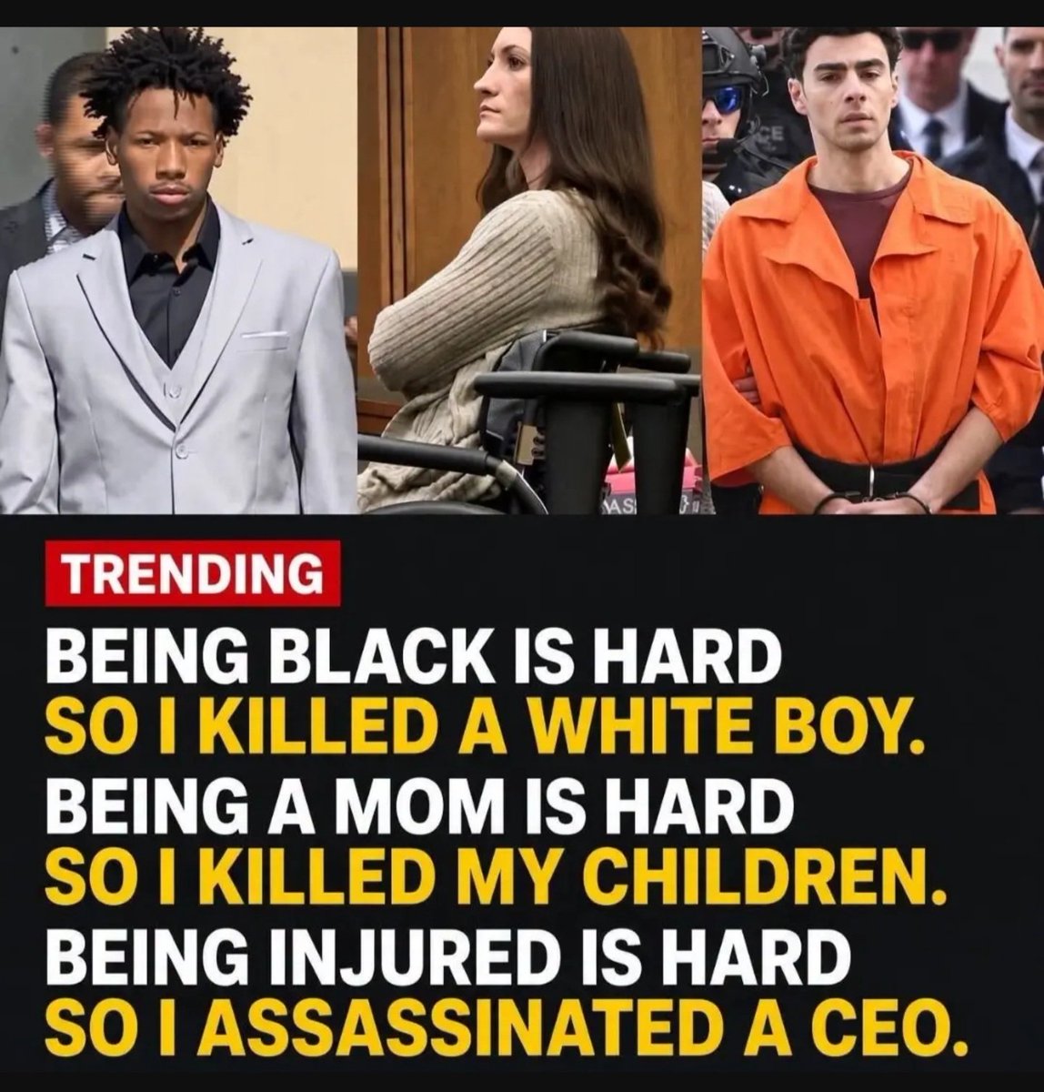 rada9933's tweet photo. All liberal heroes....
...liberals are brainwashed into the cult of death... https://t.co/dHhO6yHpSE